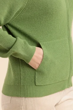 Femme Mat de Misaine cardigan en laine TINA