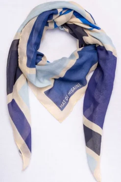 Femme Mat de Misaine carré en coton imprimé Ancre