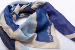 Femme Mat de Misaine carré en coton imprimé Ancre