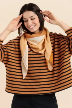 Femme Mat de Misaine carré en laine imprimé camouflage