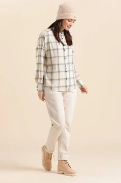 Femme Mat de Misaine chemise CADENE à carreaux en coton/viscose