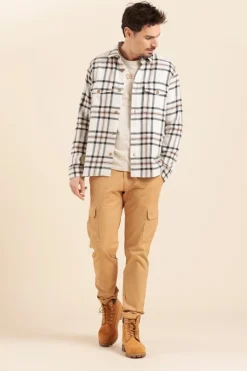 Homme Mat de Misaine chemise CAP à carreaux