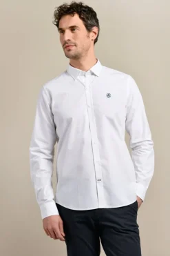 Homme Mat de Misaine Chemise CARGUE coupe droite en coton