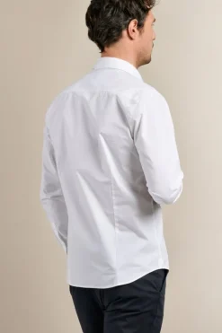 Homme Mat de Misaine Chemise CARGUE coupe droite en coton