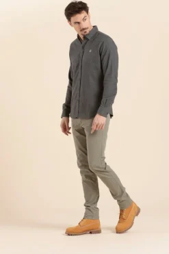 Homme Mat de Misaine chemise CARGUE en flanelle de coton