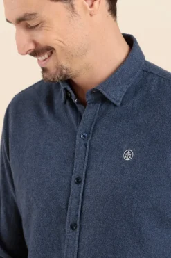 Homme Mat de Misaine chemise CARGUE en flanelle de coton