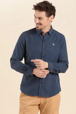 Homme Mat de Misaine chemise CARGUE en flanelle de coton