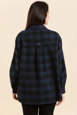 Femme Mat de Misaine chemise CLUSAZ à carreaux en flanelle