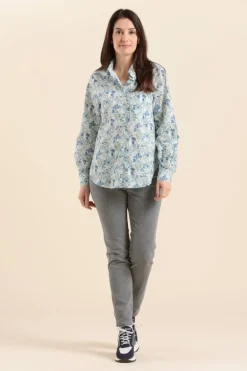 Femme Mat de Misaine chemise liquette CUBA en imprimé Liberty