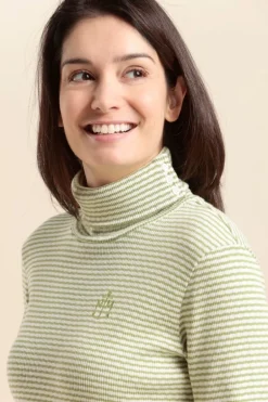 Femme Mat de Misaine col roulé rayé MARCEL en coton