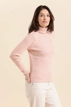 Femme Mat de Misaine col roulé rayé MARCEL en coton