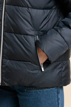 Femme Mat de Misaine doudoune courte avec capuche FUGA