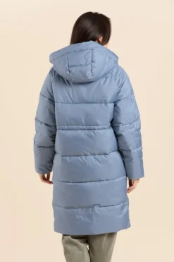 Femme Mat de Misaine doudoune longue avec capuche FLOCON