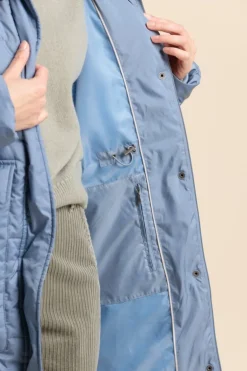 Femme Mat de Misaine doudoune longue avec capuche FLOCON