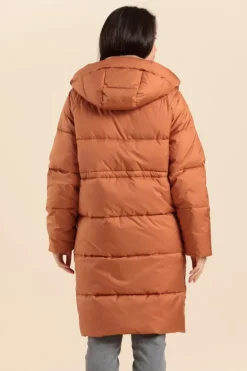 Femme Mat de Misaine doudoune longue avec capuche FLOCON