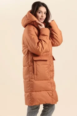 Femme Mat de Misaine doudoune longue avec capuche FLOCON