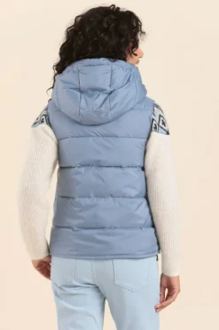 Femme Mat de Misaine doudoune sans manches FLIGA à capuche