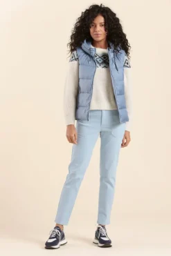 Femme Mat de Misaine doudoune sans manches FLIGA à capuche