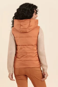 Femme Mat de Misaine doudoune sans manches FLIGA à capuche