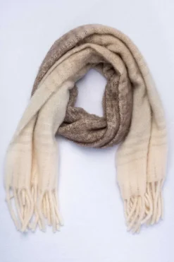 Femme Mat de Misaine grande echarpe à franges