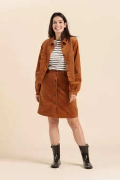 Femme Mat de Misaine jupe courte JAIE en velours