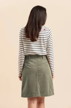 Femme Mat de Misaine jupe courte JAIE en velours