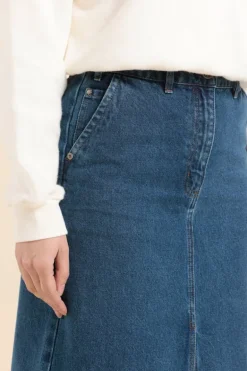 Femme Mat de Misaine jupe longue JASPER en jeans