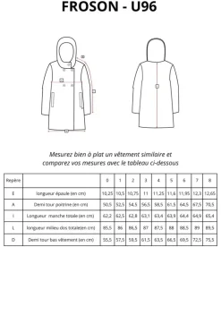 Femme Mat de Misaine manteau à capuche FROSON en lainage mousseux