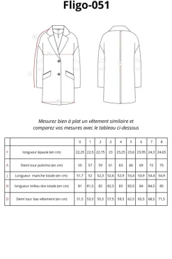 Femme Mat de Misaine manteau FLIGO en lainage