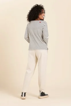 Femme Mat de Misaine mariniere avec broderie coeur