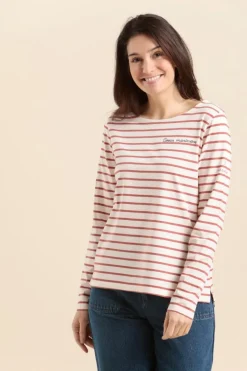 Femme Mat de Misaine mariniere avec broderie coeur