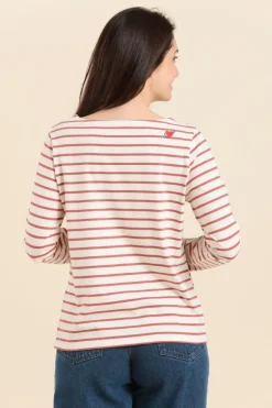 Femme Mat de Misaine mariniere avec broderie coeur