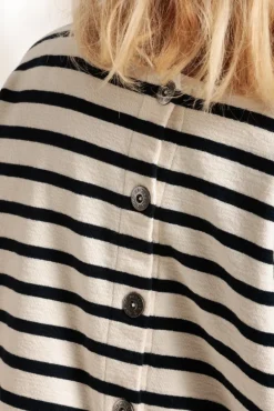 Femme Mat de Misaine Marinière cardigan MACOUBA en coton bio