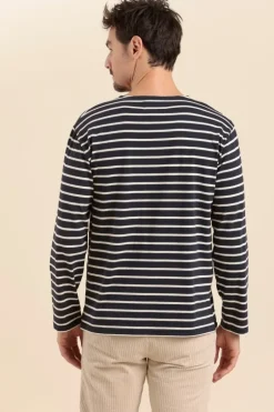 Homme Mat de Misaine marinière en coton léger bio VENTOUEST