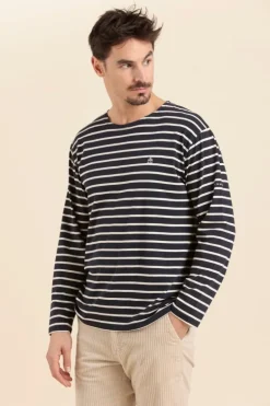 Homme Mat de Misaine marinière en coton léger bio VENTOUEST