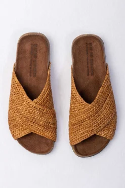 Femme Mat de Misaine Mule Raphia