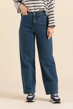 Femme Mat de Misaine pantalon large POULIGO en denim