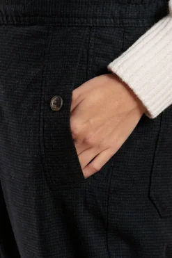 Femme Mat de Misaine Pantalon PALTO taille élastiquée en flanelle