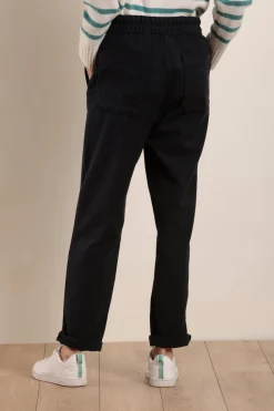 Femme Mat de Misaine Pantalon PALTO taille élastiquée en flanelle