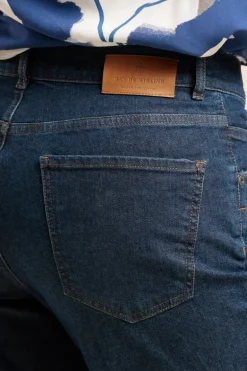 Femme Mat de Misaine pantalon PANILLO en denim bleu