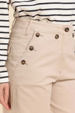 Femme Mat de Misaine pantalon PONT en coton