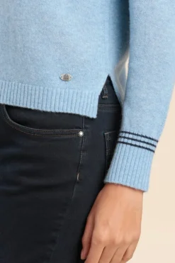 Femme Mat de Misaine pull col V TORINO en laine