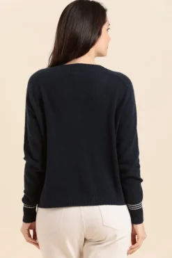 Femme Mat de Misaine pull col V TORINO en laine