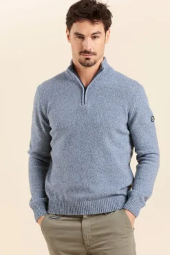 Homme Mat de Misaine pull col zippé TANDEM