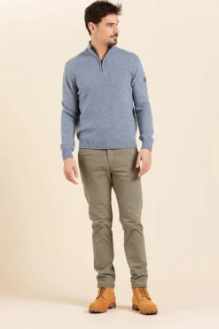 Homme Mat de Misaine pull col zippé TANDEM