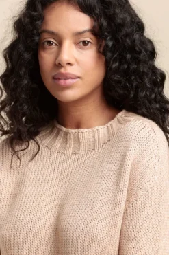 Femme Mat de Misaine pull grosse maille TARNO en coton/laine