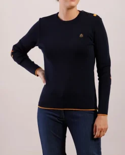 Femme Mat de Misaine Pull marin x Royal Mer