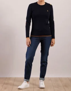 Femme Mat de Misaine Pull marin x Royal Mer