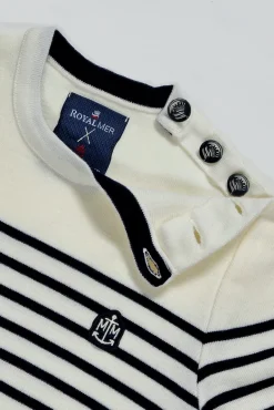 Femme Mat de Misaine Pull marin rayé femme x Royal Mer