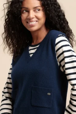 Femme Mat de Misaine pull sans manches TIKSI laine